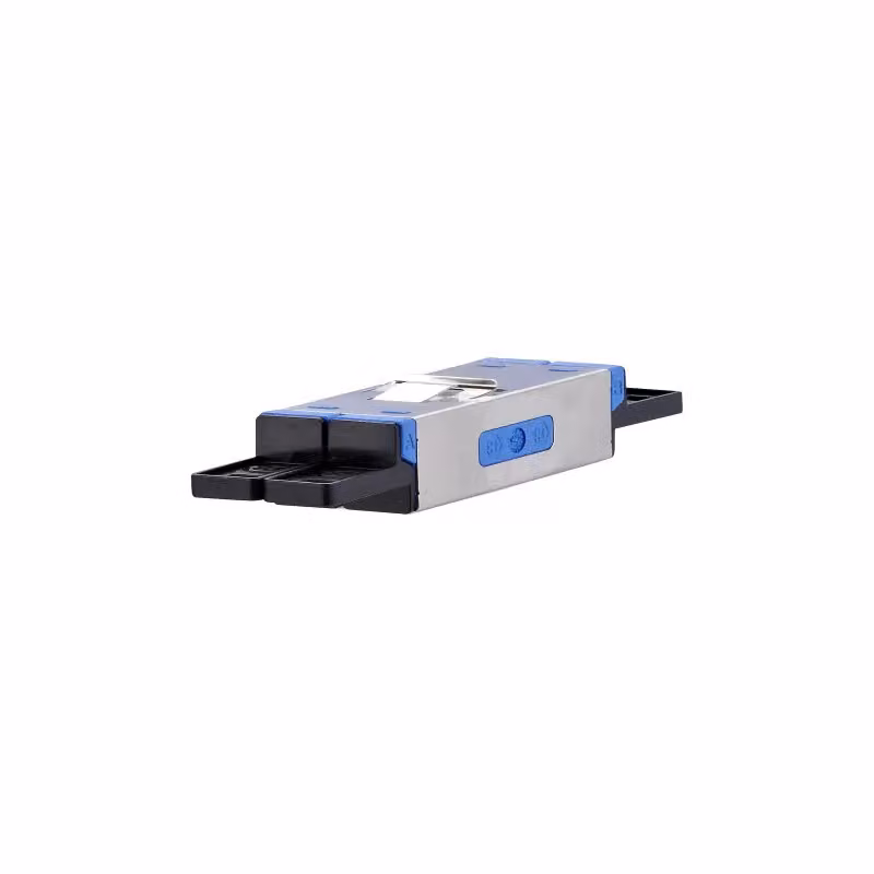 Metz Connect OpDAT E2000-D Connettore OS2 (blu) con fissaggio a scatto 1509005B-I