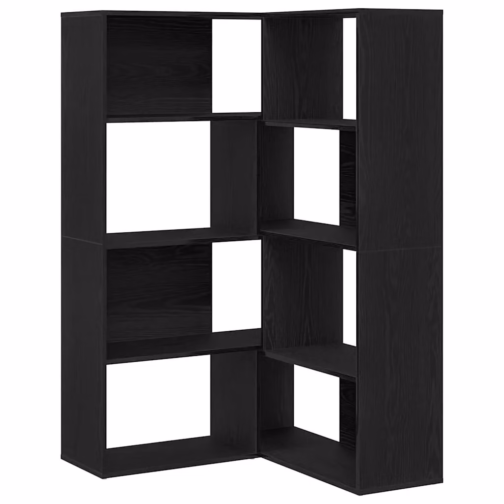 Set di 2 armadi vidaXL in legno rovere nero con ante a battente e ripiani interni L/P/H: 85 x 85 x 140 cm – 2