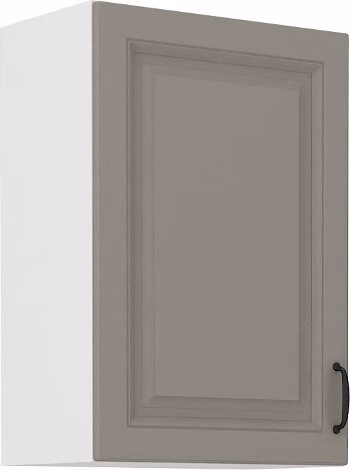Armadietto superiore da cucina SOPHIA - larghezza 50 cm, grigio chiaro / bianco