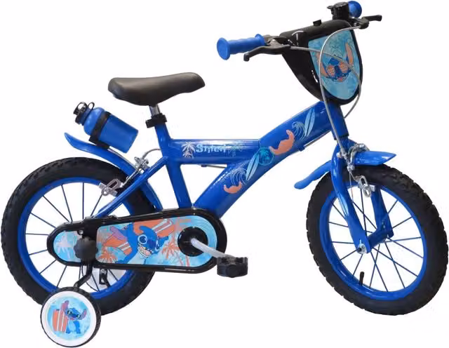 Bicicletta per bambini Denver Disney Stitch 12 pollici colore blu