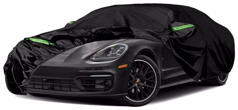 Copertura per auto a 6 strati, impermeabile, per Porsche Panamera dal 2014 al 2025. Copertura completa per tutte le stagioni, con porta a cerniera