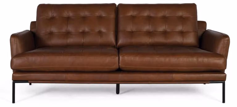 Divano in pelle Kefrén a 3 posti 83 cm x 200 cm x 90 cm Giner e Colomer