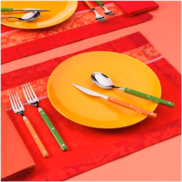 ALLEGRA, Posate Set 16 Pz, Scatola Finestra, Casa Bugatti Colore: Verde foliage