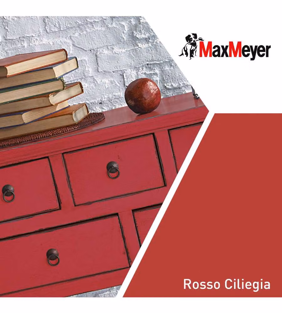 MaxMeyer Smalto Satinato Poliuretanico Rosso Ciliegia 0,75 l Interno/Esterno