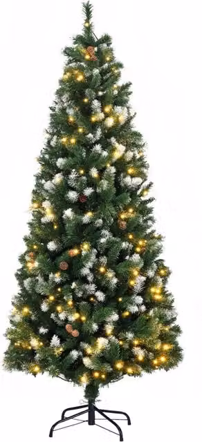 Albero di Natale artificiale 180 cm ¨C Xylo ¨C 703 rami, 250 LED, 30 pigne, verde