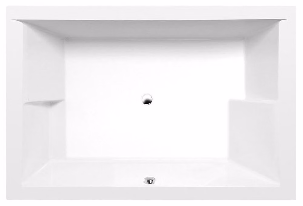 Vasca da bagno DUPLA con piedini 180 x 120 x 54 cm, bianco