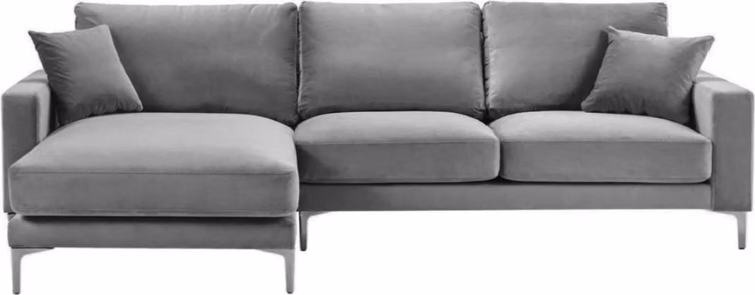 Ecksofa Grau xxl Big Textill Stoff Chesterfield Sofas Kreative Möbel Wohnzimmer