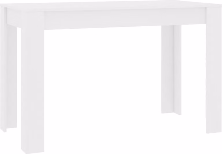 Tavolo da Pranzo Bianco 120x60x76 cm in Legno Multistrato