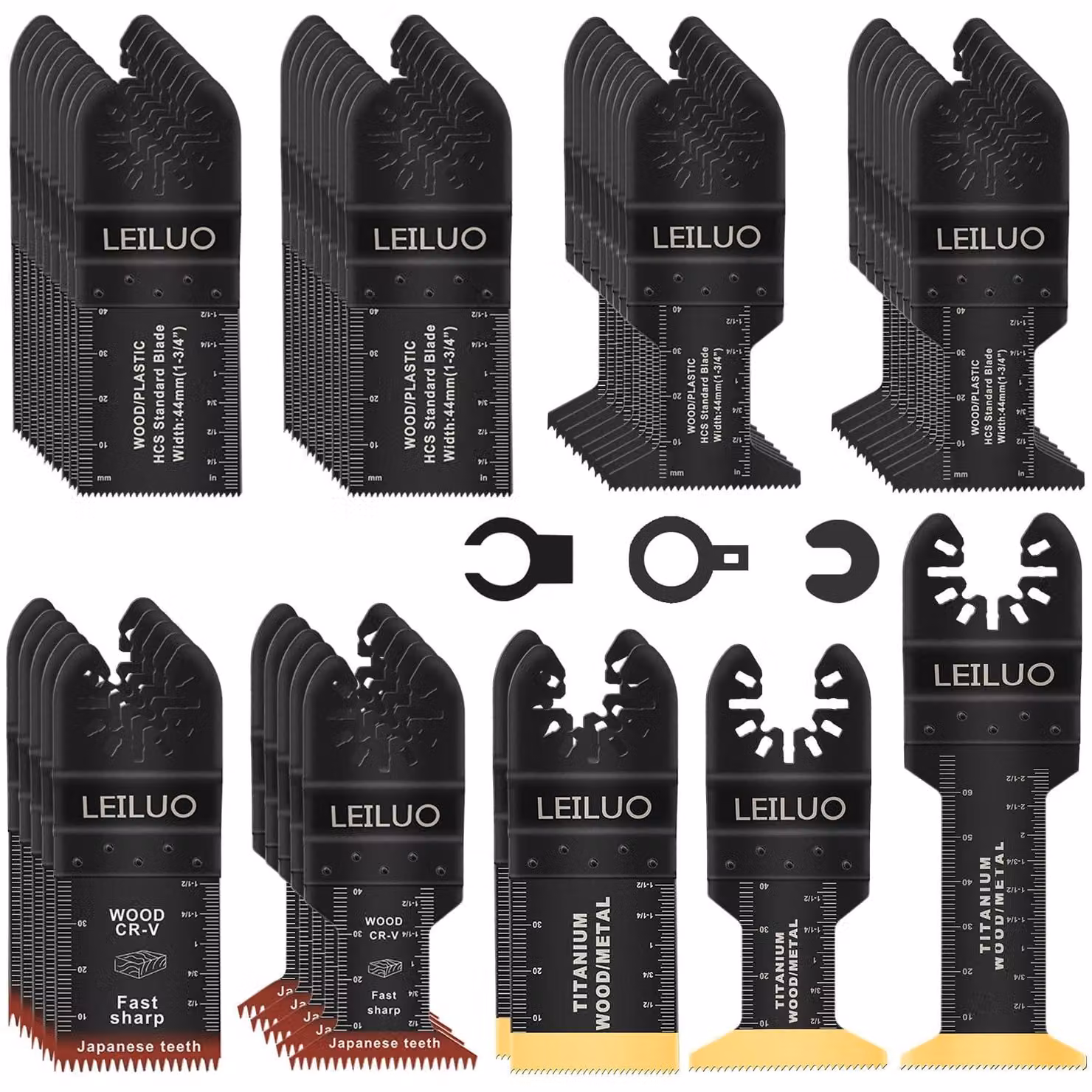 Set di 50 accessori per chiodatrici per legno e cartongesso, tipo multitool