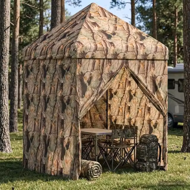 Gazebo Pop-up con 4 Pareti 2 x 2 m Mimetico Foresta 42036834