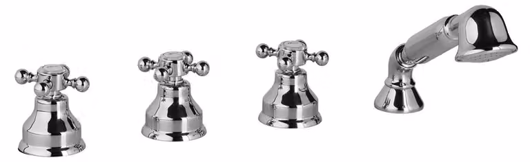 Herzbach 32.419000.8.01 Miscelatore per vasca a quattro fori ANAIS