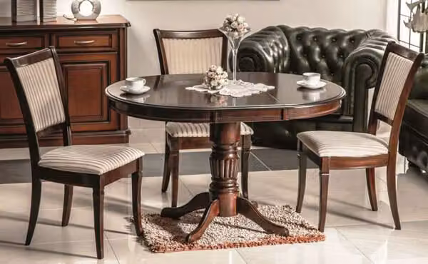 Tavolo da pranzo Tavolo da cucina Margo 90-125x90x75cm noce scuro allungabile