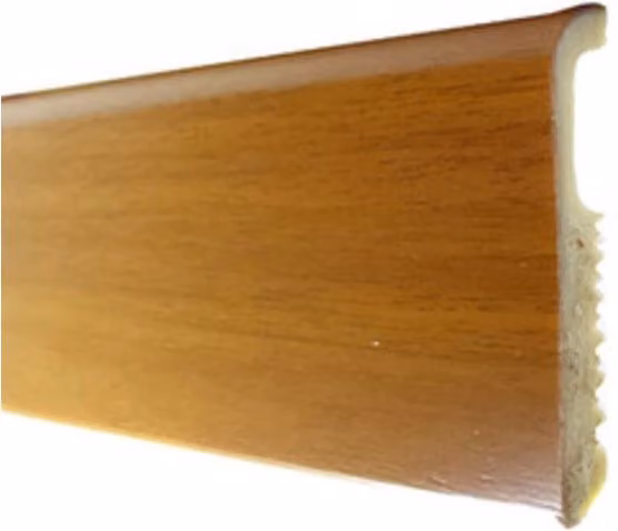 Battiscopa 75 x 8 Polistirene Liscio 200 cm Faggio 10 Pezzi