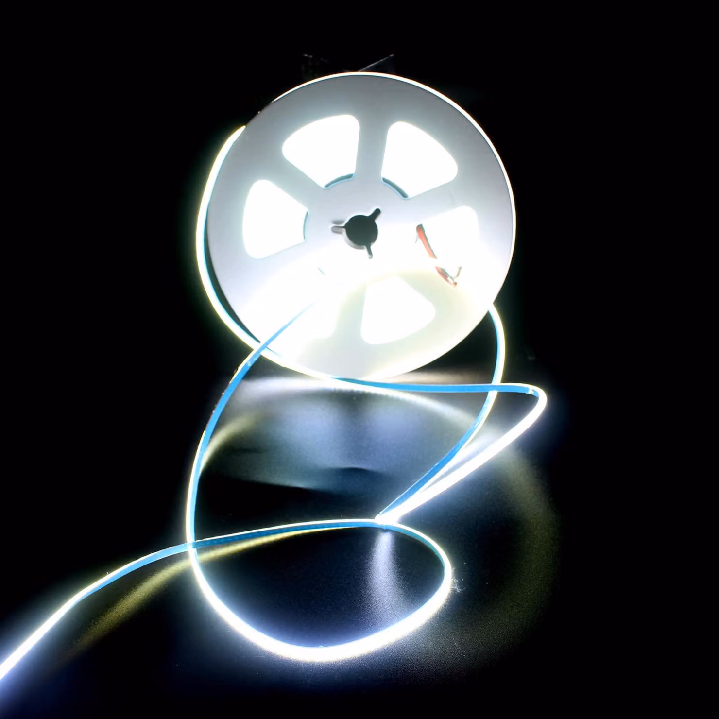 Striscia LED COB, 5 metri, 384 LED/metro, 24V, bianco freddo (6000K), dimmerabile