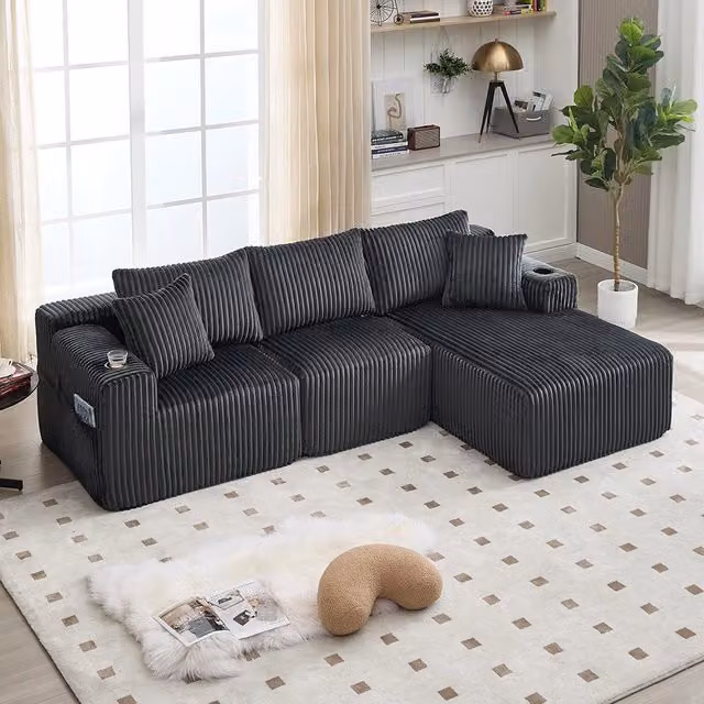 Divano letto moderno 2 posti - Xylo - Con USB, regolabile, gambe in metallo, trasforma in letto