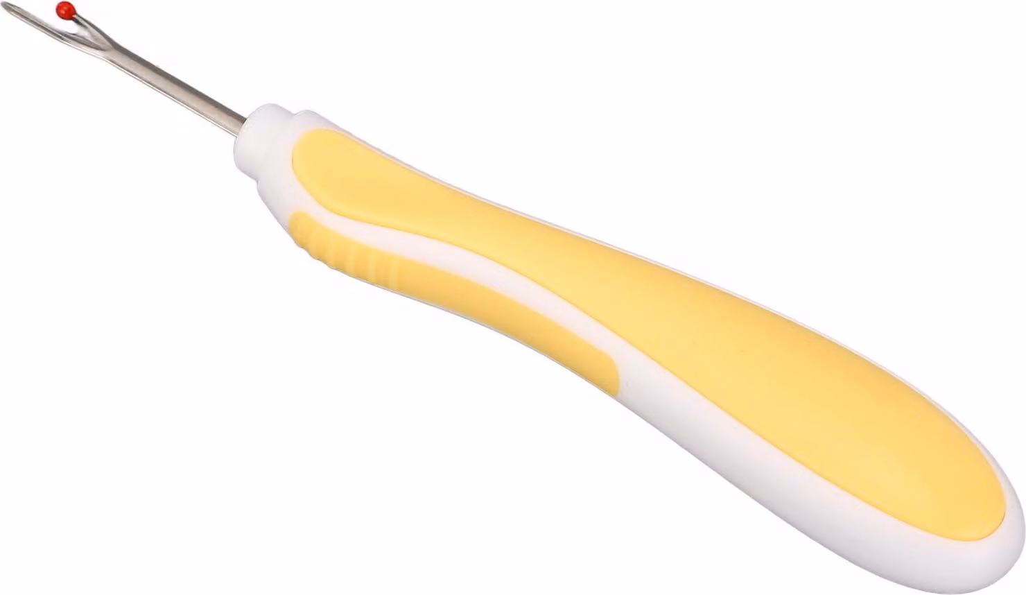 Squartatore di cuciture Impugnatura ergonomica in silicone Risparmio di manodopera cucitura punto overlock filo non teso giallo