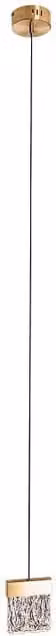 Lampada a sospensione Maxlight Vetro ottone LED 4,5W