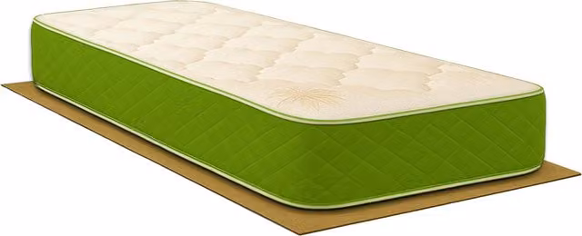 Materasso Irlanda Comprarredo singolo ibrido con molle insacchettate, memory foam e tessuto Aloe vera, colore verde, L: 80 cm, P: 190 cm, H: 25 cm