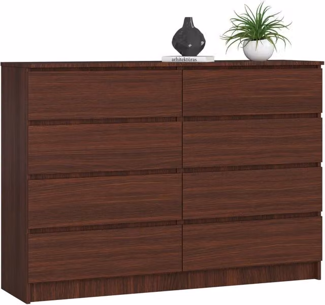 Cassettiera AKORD K140 Wengé 138 cm 8 cassetti 138x40x99 cm