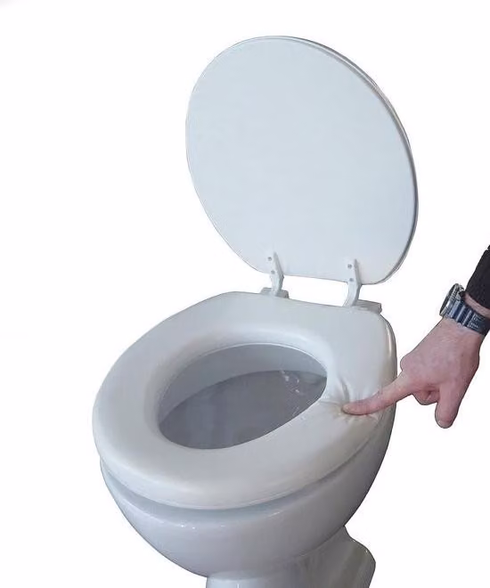 Sedile WC imbottito e morbido per una seduta confortevole - Colore bianco 43002