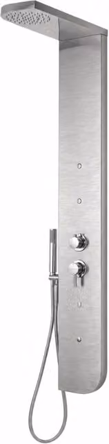 Colonna doccia acciaio inox 3 funzioni 4 bocchette idro lombari l20xp50xh150 005b *** finitura- spazzolato, confezione 1