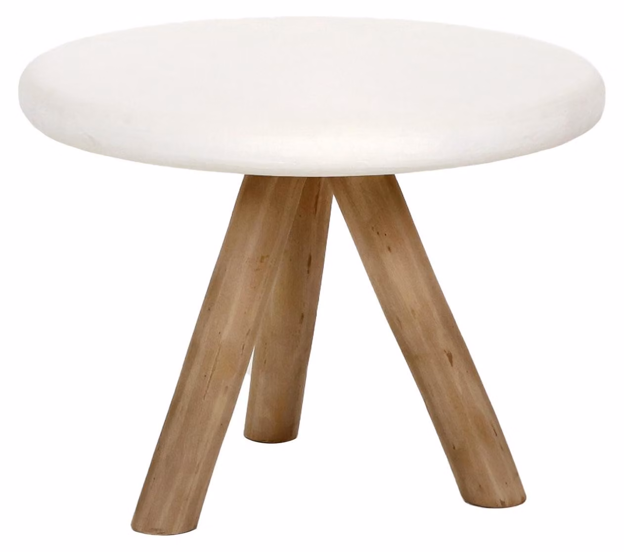 Tavolino Pomax Pretoria, bianco, diametro 60 x altezza 45 cm