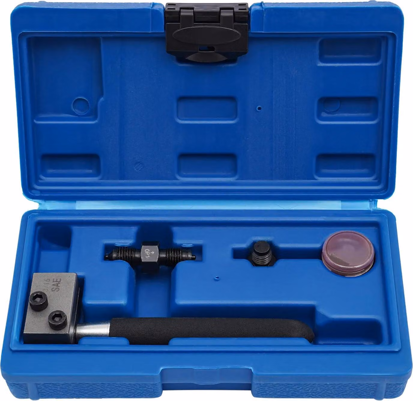 Set di doppie pinze per bordatura tubi freno - 4,75 mm - Per rame-nichel e acciaio - Acciaio al carbonio - Valigetta porta attrezzi 22×12×5 cm - Blu