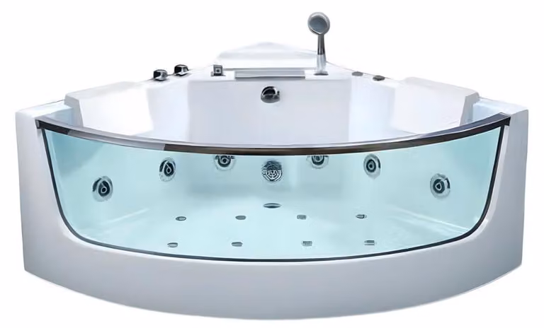 Luxuswanne Massage Badewanne Whirlpool Whirlwanne Hydromassagewanne 138x138 cm