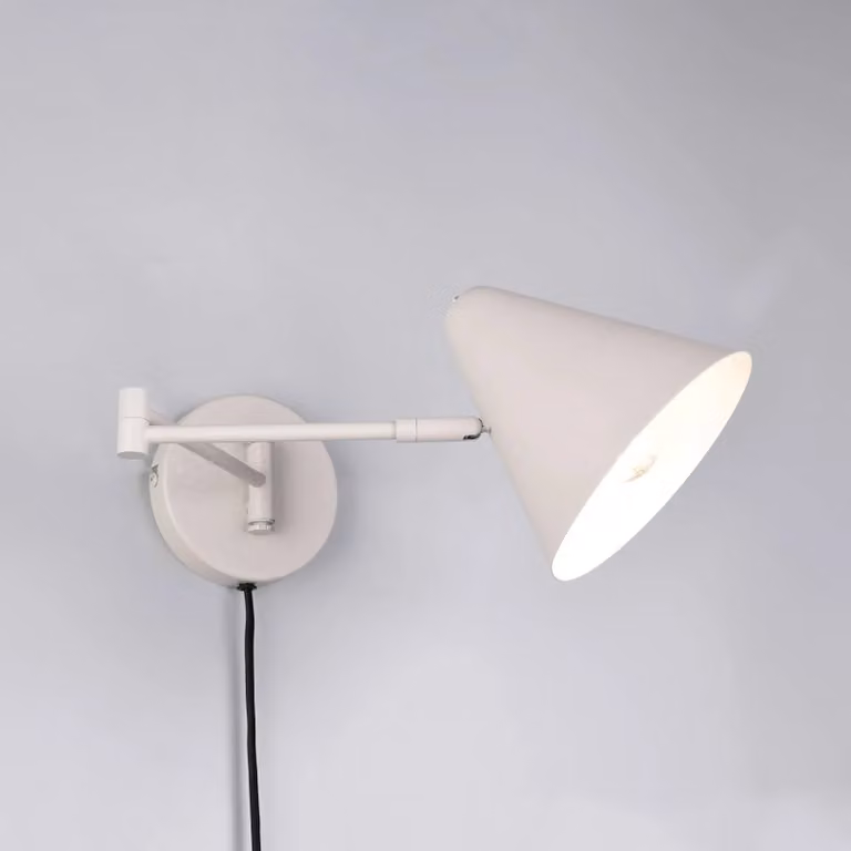 Trio Lighting Applique da parete Cosima, Alluminio / Grigio / Zincato, Soggiorno / Sala da pranzo, Metallo, Moderno, Applique