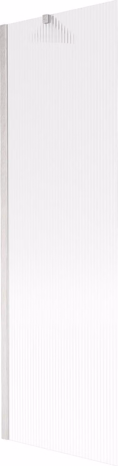 Mexen Next paratia per vasca da bagno a 1 anta 60 x 150 cm, righe, nichel spazzolato - 895-060-000-00-09-97