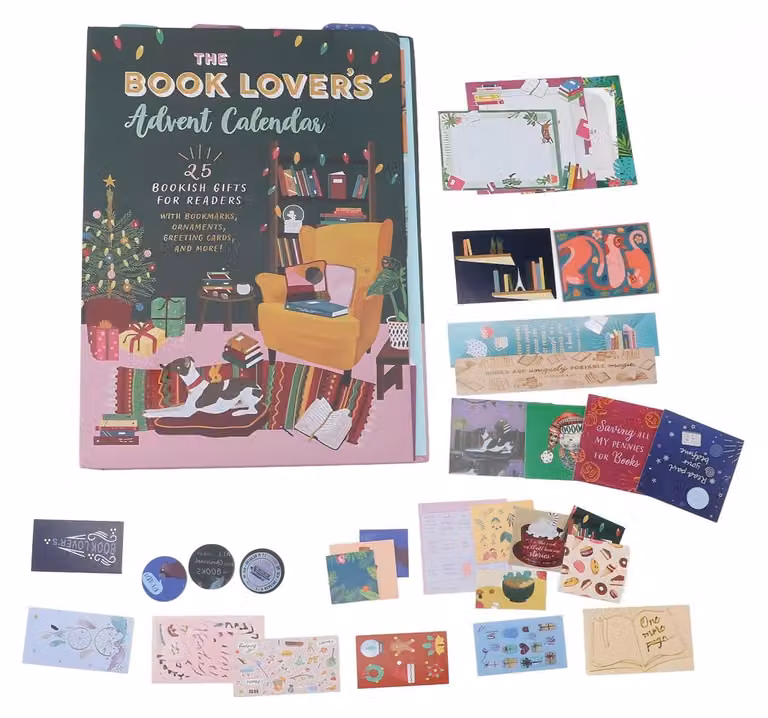 Solidchoice - Un calendario dell'Avvento unico per gli amanti dei libri, con 25 sacchetti