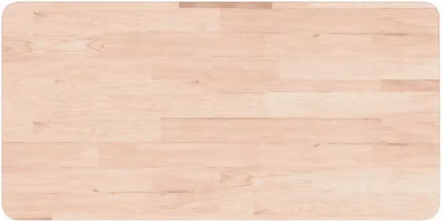 Piano Bagno 100x60x4 cm in Legno Massello Non Trattato CFW4923489
