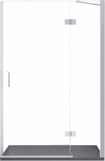 Porta doccia nicchia battente trasparente 8mm h195cm regina, misura 130