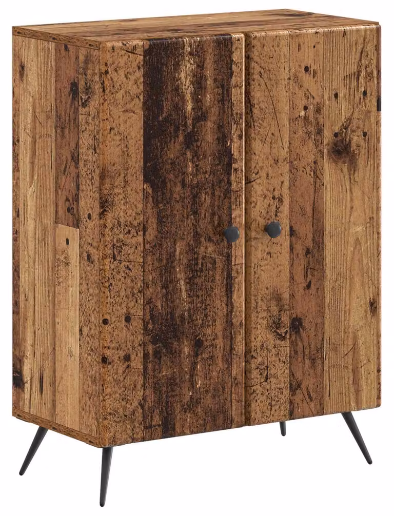 Mobiletto contenitore per il bagno BREDA, legno di recupero, 59,5 x 31 x 80 cm