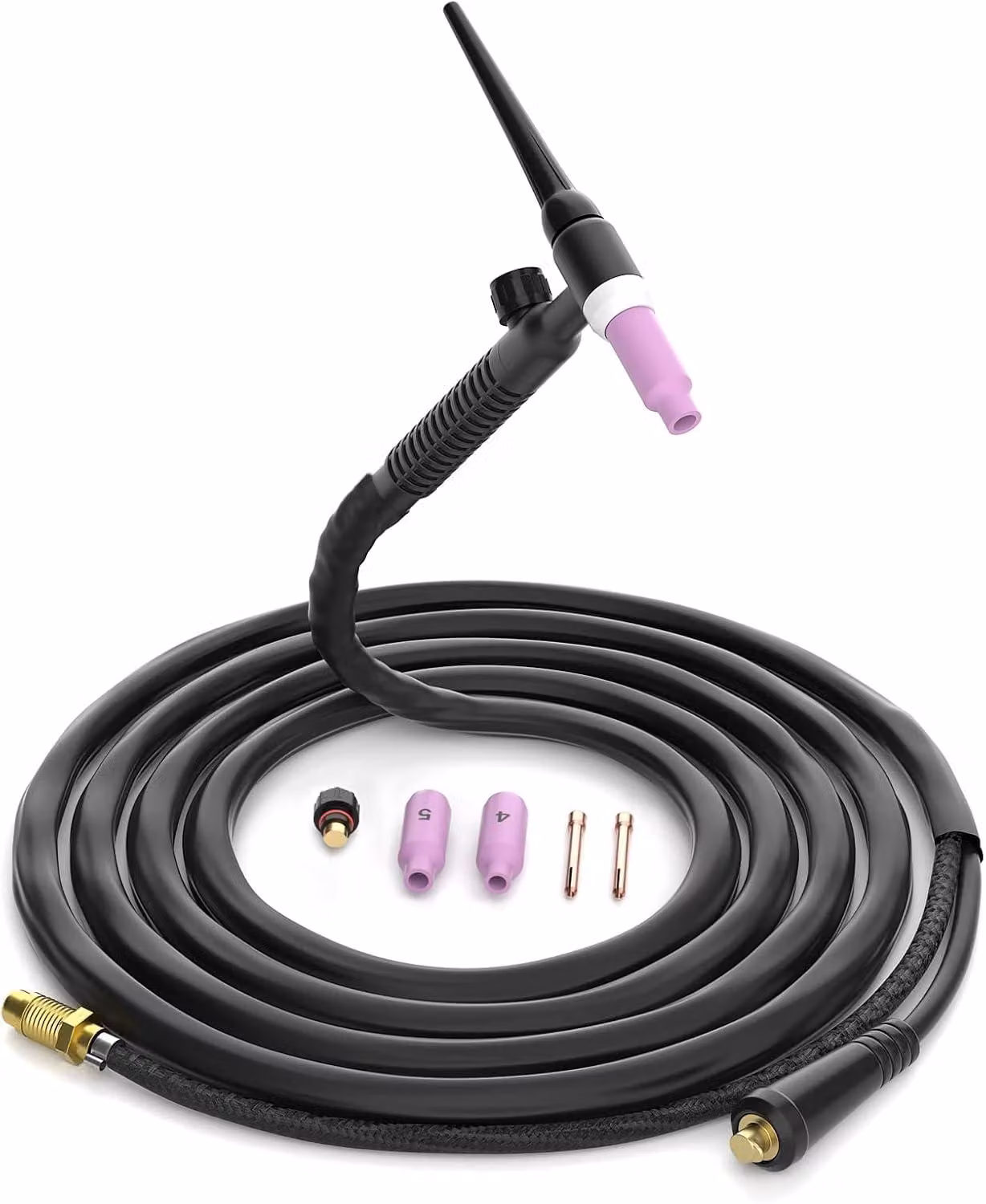 Torcia TIG 4M – Torcia TIG raffreddata ad aria SR-17V, 140A–150A, con connettore rapido