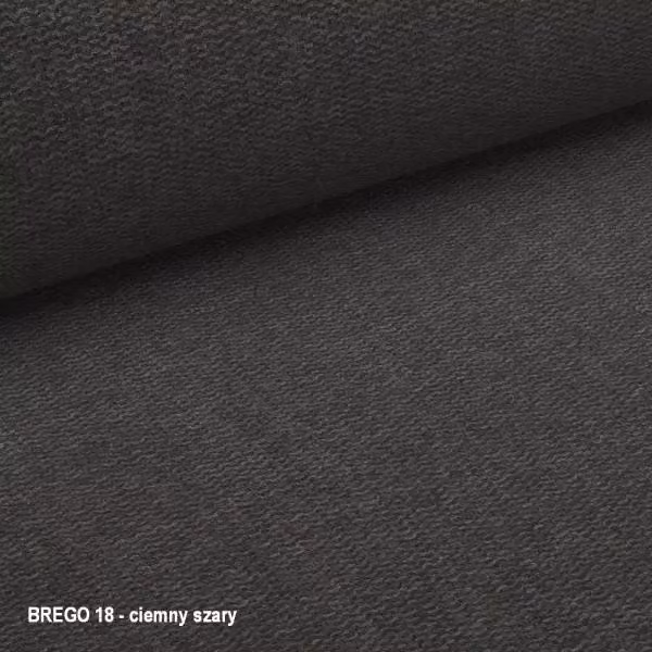Sedia imbottita EVERLY - nero / grigio scuro