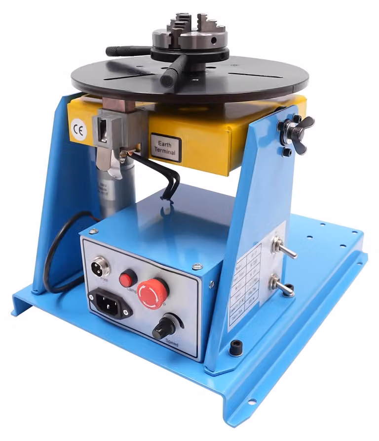 Posizionatore per saldatura, struttura in acciaio robusta, controllo della velocità regolabile, colore blu, 220V