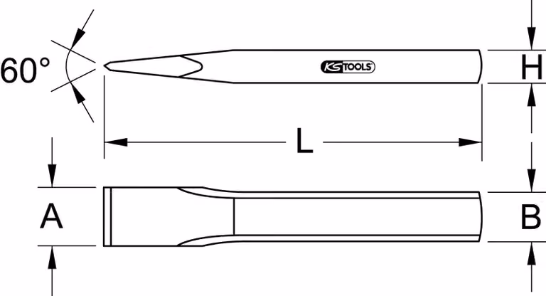 KS Tools 162.0198 scalpelli per muratura Scalpello per muratura
