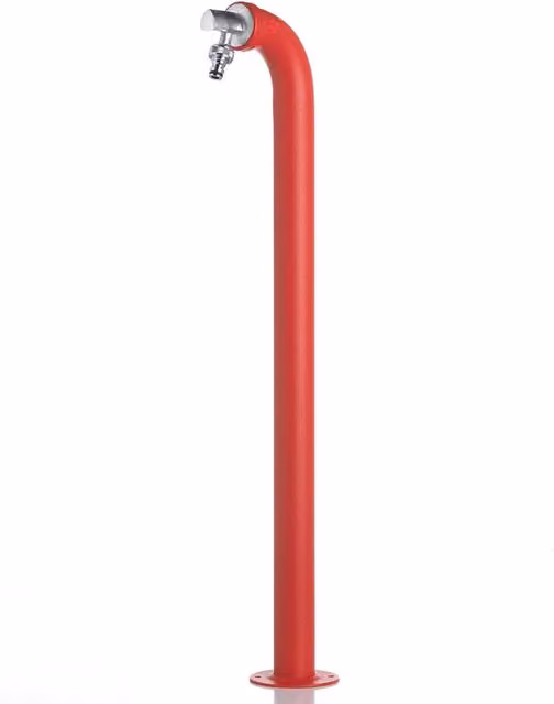 Fontana da Giardino con Rubinetto Belfer 42/PS in Acciaio Rosso