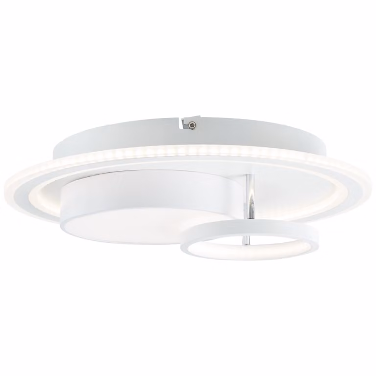 BRILLIANT Sigune Plafoniera LED 40x40cm bianco/nero G99385/75