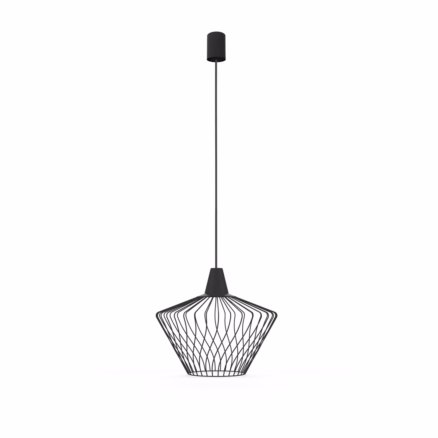 Lampadario WAVE nero 1xE27x60W in metallo, dimensioni: 130x40x40 cm, IP20, Nowodvorski Lighting
