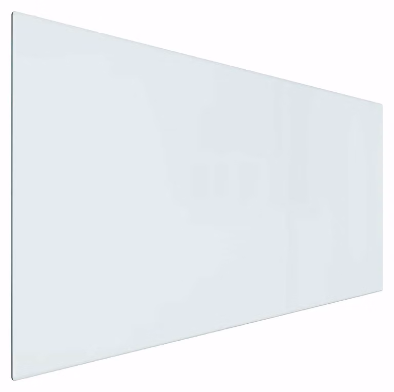 Piastra in vetro per camino Trasparente 100 x 50 cm Vetro
