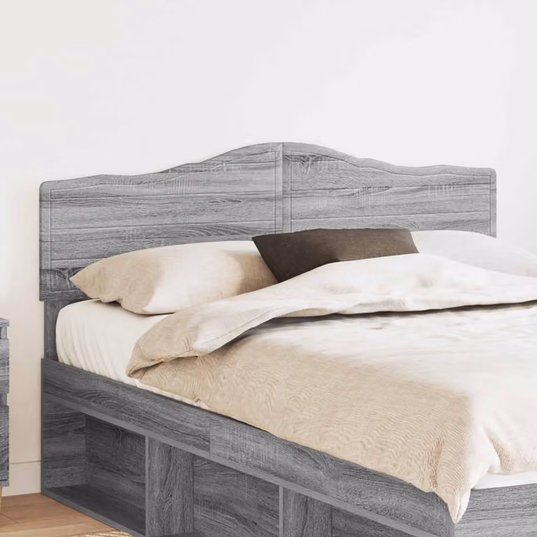 Testiera per letto vidaXL Sonoma in legno ingegnerizzato grigio opaco