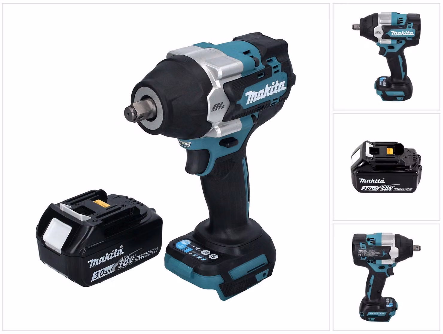 Avvitatore a impulsi a batteria Makita DTW 700 F1 18 V 700 Nm 1/2" XPT Brushless + 1x batteria ricaricabile 3,0 Ah - senza caricabatterie