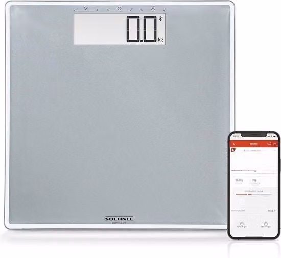 Pesa Digitale con Bluetooth e Connessione App - 180 kg Max