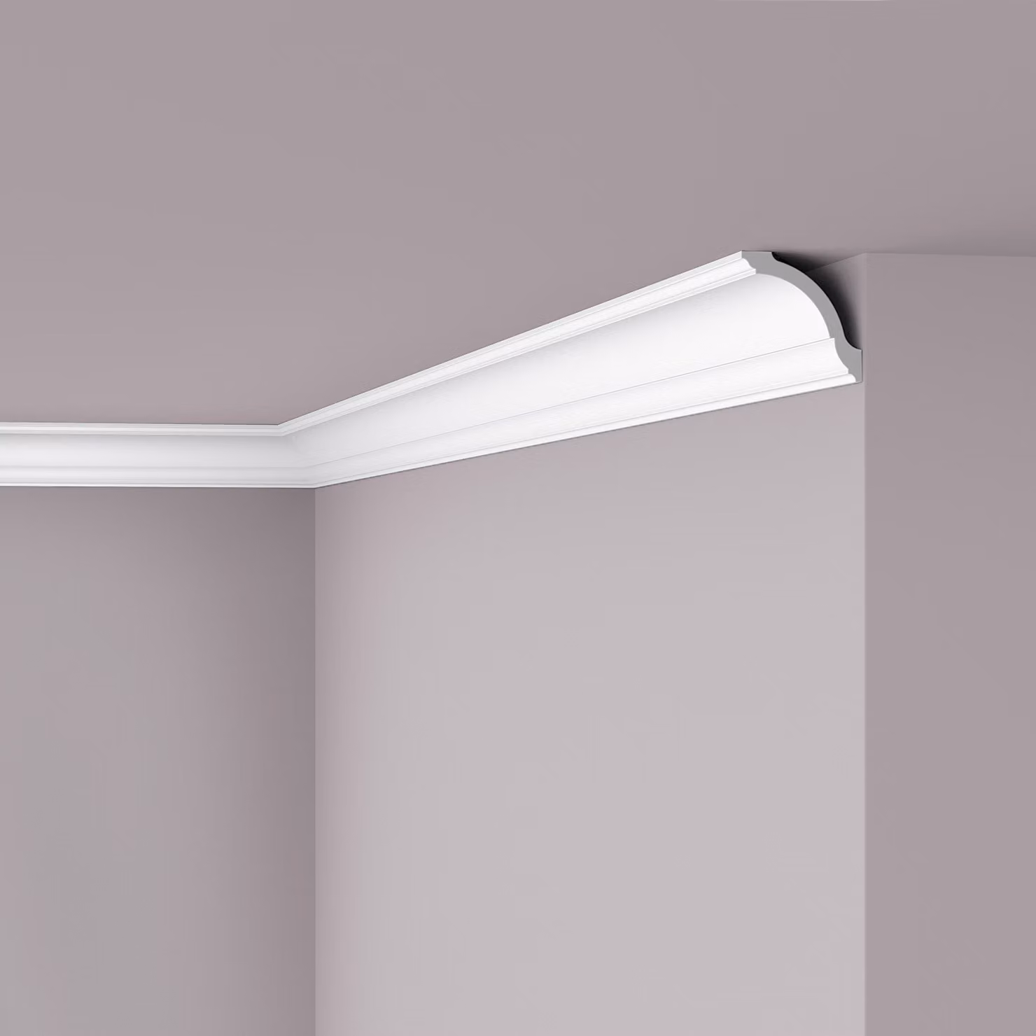 Cornice a soffitto NMC GO NOMASTYL Noel Marquet Battiscopa decorativo Battiscopa decorativo moderno colore bianco 2 m