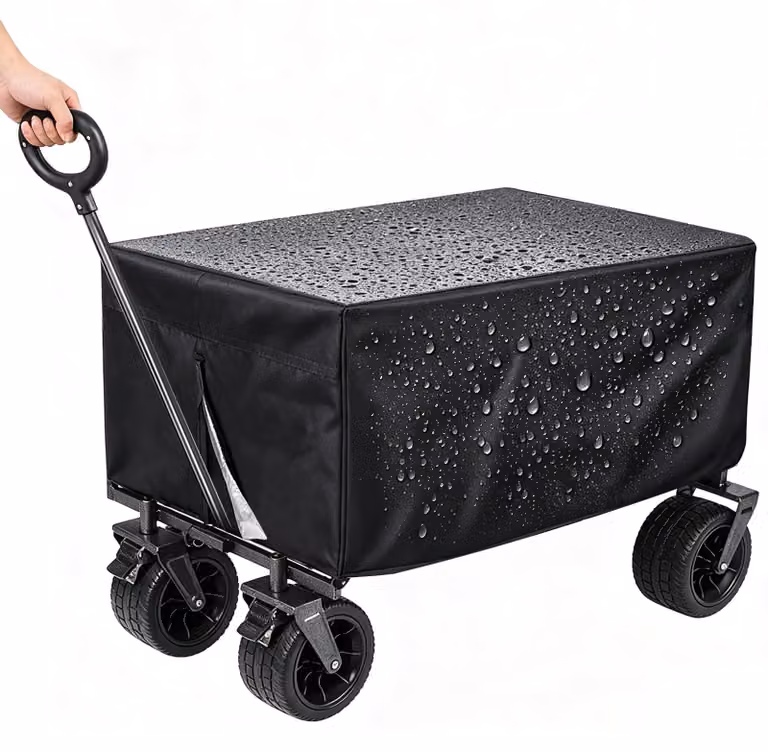 Copertura per Carrello da Giardino Impermeabile - Copertura Pieghevole - Resistente ai Raggi UV - Antipolvere - Corda Regolabile