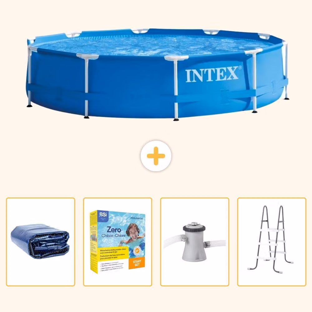 Piscina autoportante rettangolare - 305x76 cm - 5 pezzi - SCB13