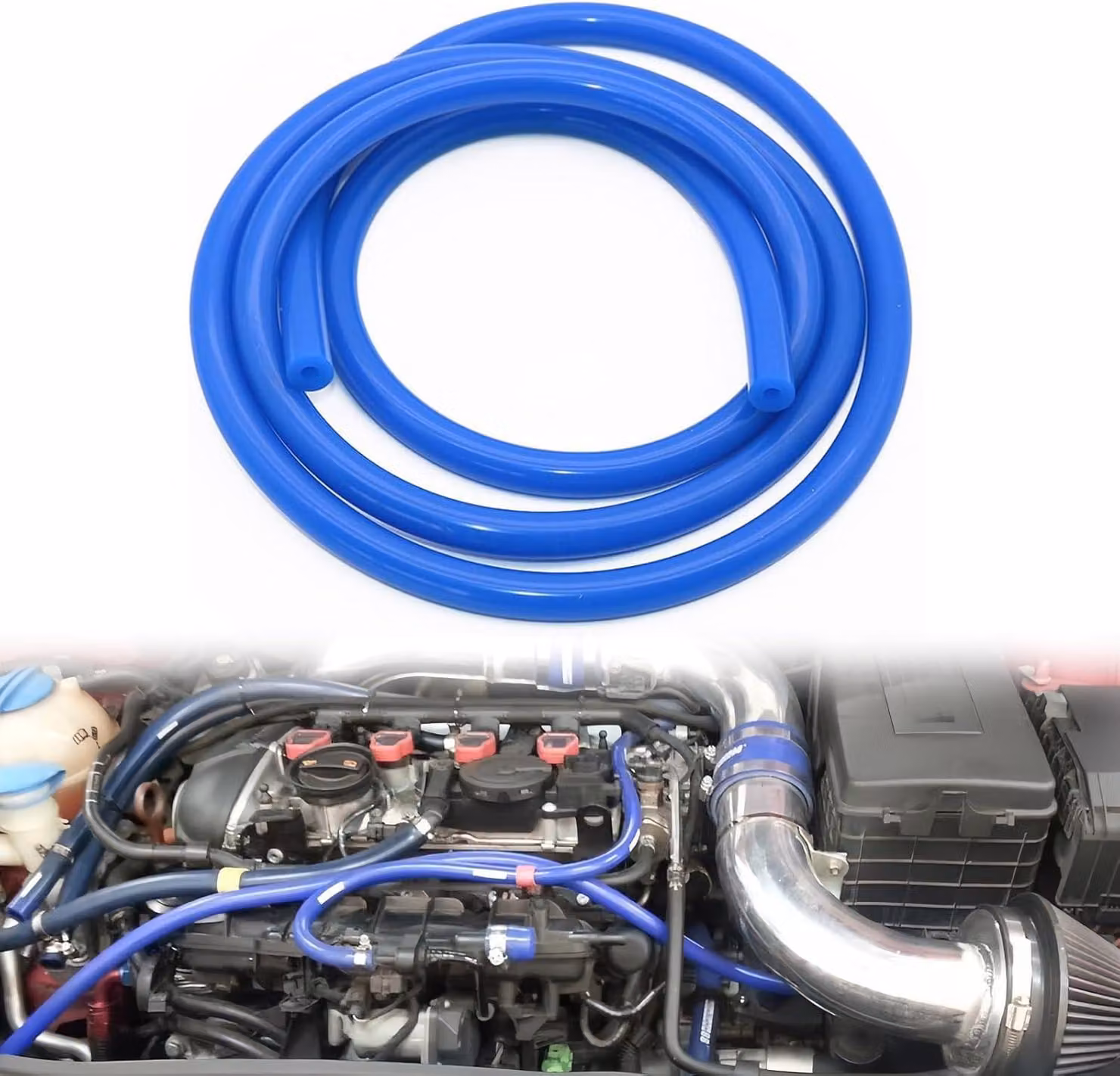 Tubo in silicone per vuoto, diametro interno di 3 mm, lunghezza di 3 metri, flessibile, adatto per l'aria e le pompe