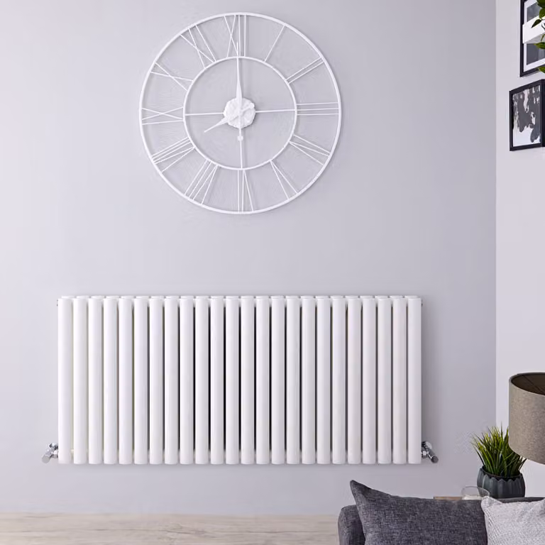 Radiatore Orizzontale Bianco 635x1416mm 1760W - Alta Potenza - Design Moderno - Revive